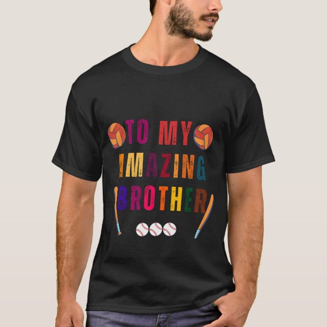 T-shirt À mon incroyable frère Fête des frères (Devant)