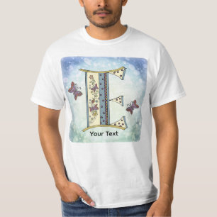 T-shirt à monogramme floral E