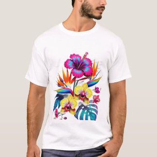 T-Shirt à motif botanique vintage sur tout le vête