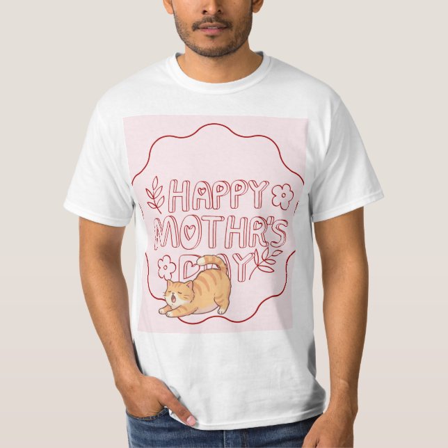 T-shirt à motif de chat mignon (Devant)
