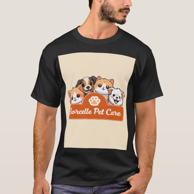 T-shirt à motif de chat mignon (Devant)