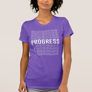 T-Shirt à motif de progrès rétro