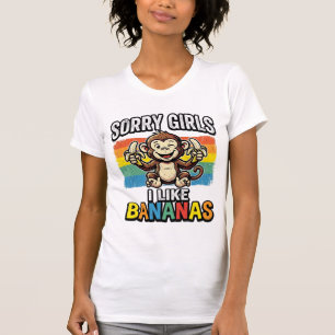 T-shirt à motif de singe drôle de banane vintage g