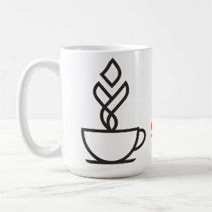 T-shirt à motif de tasse de café à vapeur géométri