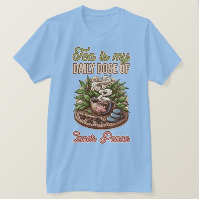 T-shirt à motif de thé  (Design devant)