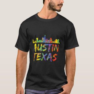 T-shirt à motif de ville d'Austin Texas Tx avec éc