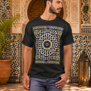 T-Shirt à motif géométrique marocain Mosaique is