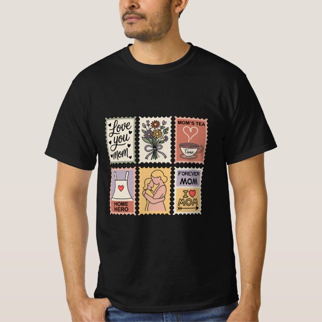 T-Shirt à motif home hero mama (Devant)
