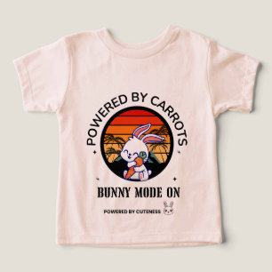 T-shirt à motif lapin mignon câlinant un carotte s