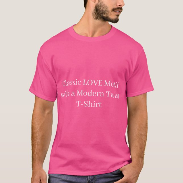 T-Shirt à motif LOVE classique avec une touche mod (Devant)
