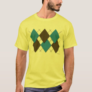 T-shirt à motifs de losanges moderne