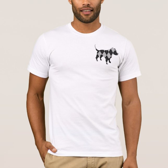 T-shirt à motifs de losanges - Pitbull (Devant)