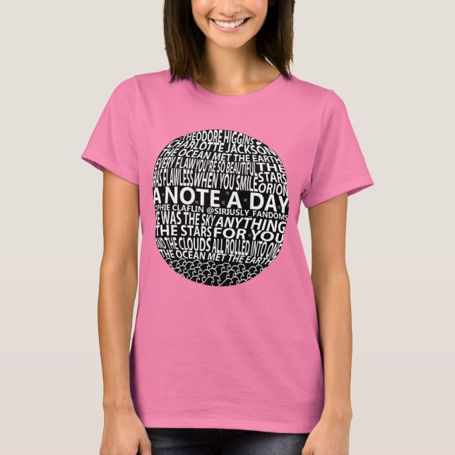 T-shirt A Note A Day Collage [#1] (Devant)