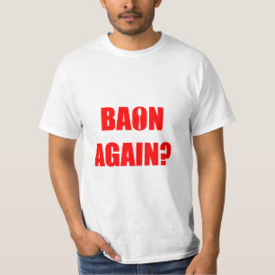 T-shirt À nouveau Baon ? Texte rouge Unisex