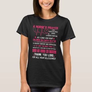 T-shirt A Nurse's Prayer T Shirt, Cool Nurse