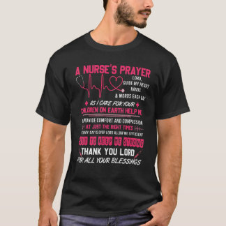 T-shirt A Nurse's Prayer T Shirt, Cool Nurse