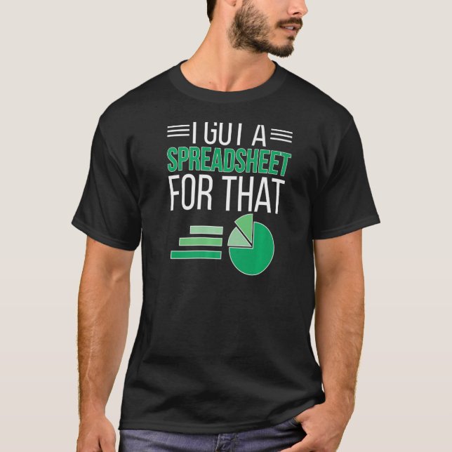 T-shirt A Obtenu Une Feuille De Calcul Pour Ce Data Scient (Devant)
