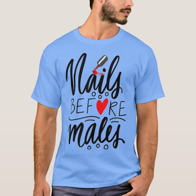 T-shirt à ongles pour femmes Lady Boss Store Tech  (Devant)