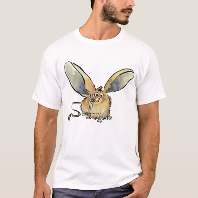 T-shirt à oreilles longues de Jerboa de bande (Devant)