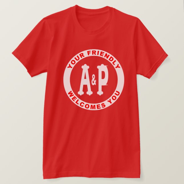 T-shirt A&P Illinois Grocery Stores (Design devant)