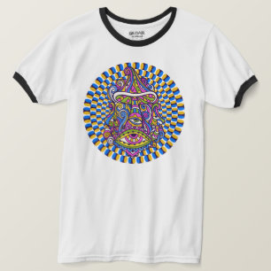 T-shirt à pignon psychédélique à pignon