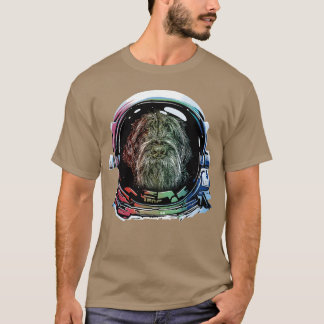 T-shirt À poils durs Pointeur Griffon Chien Astronaut Chie