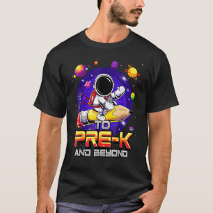 T-shirt À Pré K Et Au-Delà Astronaut Retour À L'École Pré