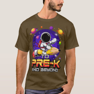 T-shirt À PréK Et Au-Delà Astronaut Retour À L'École PréK 