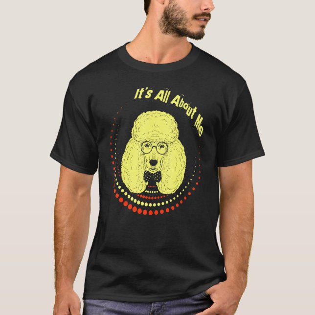 T-shirt À propos de moi Poodle (Devant)
