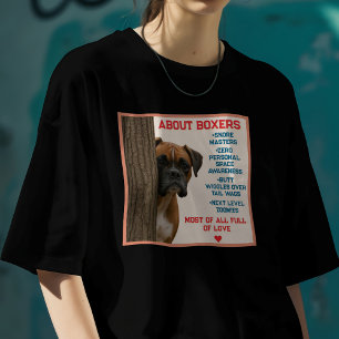 T-shirt À propos des chiens Boxer drôles