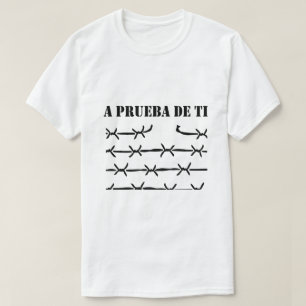 T-Shirt A PRUEBA DE TI Graphique Fil de Fer Barbel