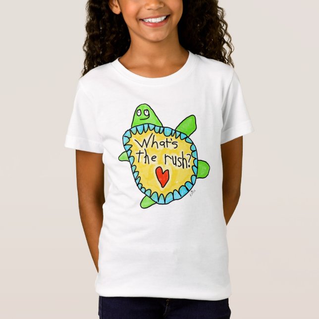 T-Shirt "À quoi bon se presser?" Tortue (Devant)