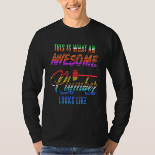T-shirt À quoi ressemble un plombier génial Vapor Wave Pre