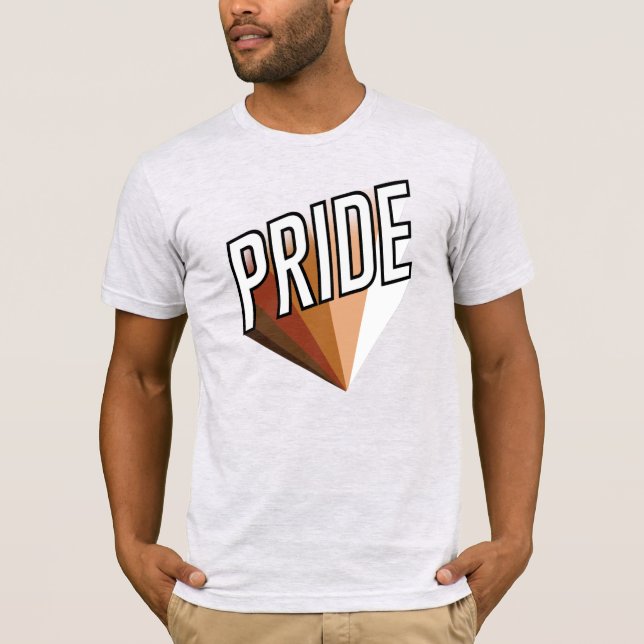 T-Shirt à rayures du drapeau de la fierté des gens (Devant)