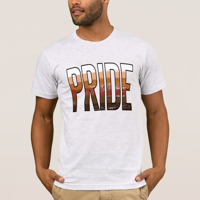 T-Shirt à rayures du drapeau de la fierté des gens (Devant)