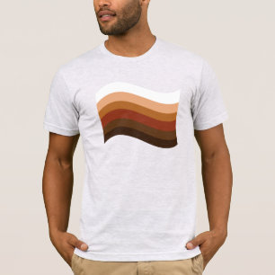 T-Shirt à rayures du drapeau de la fierté des gens