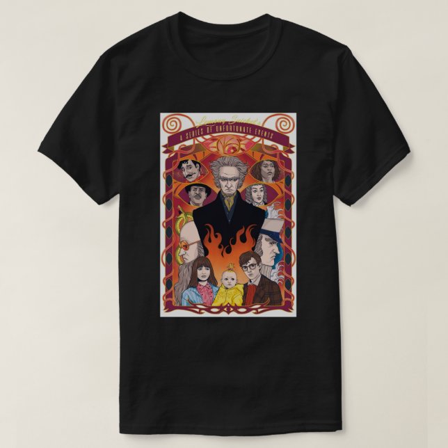T-shirt A Series of Unfortunate Events Art Print (Design devant)