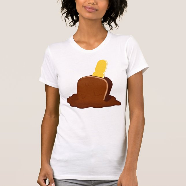 T-Shirt à sicle de chocolat fondu (Devant)