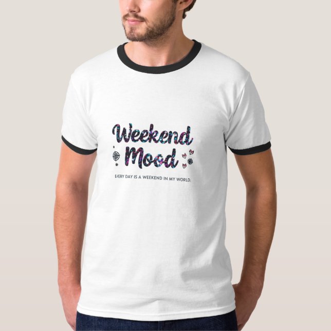 T-shirt à sonnerie « Humeur de week-end – Fly Free (Devant)
