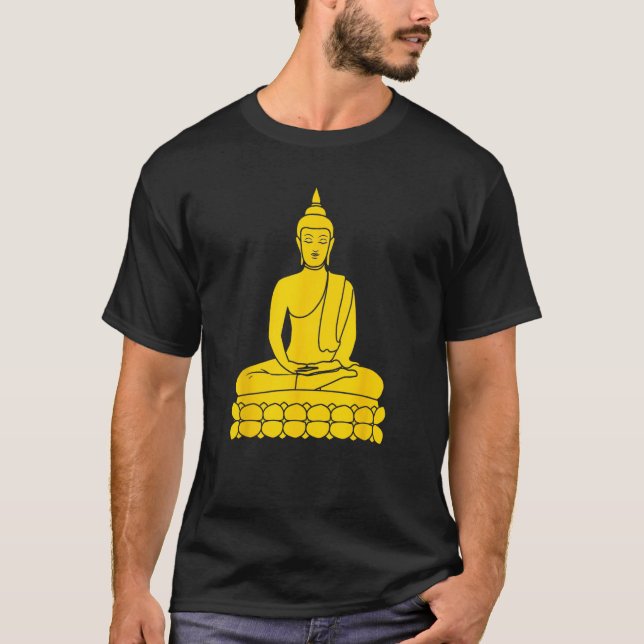 T-shirt A statue of Buddha (Devant)