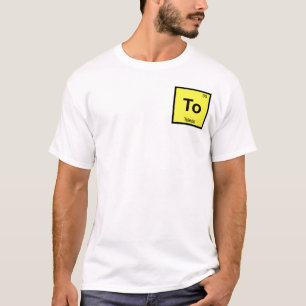 T-shirt À - Symbole du tableau périodique de la chimie de 