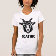 T-shirt à tête de chèvre à contraste élevé