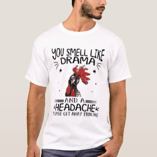 T-shirt à tête de poulet, tu sens un drame