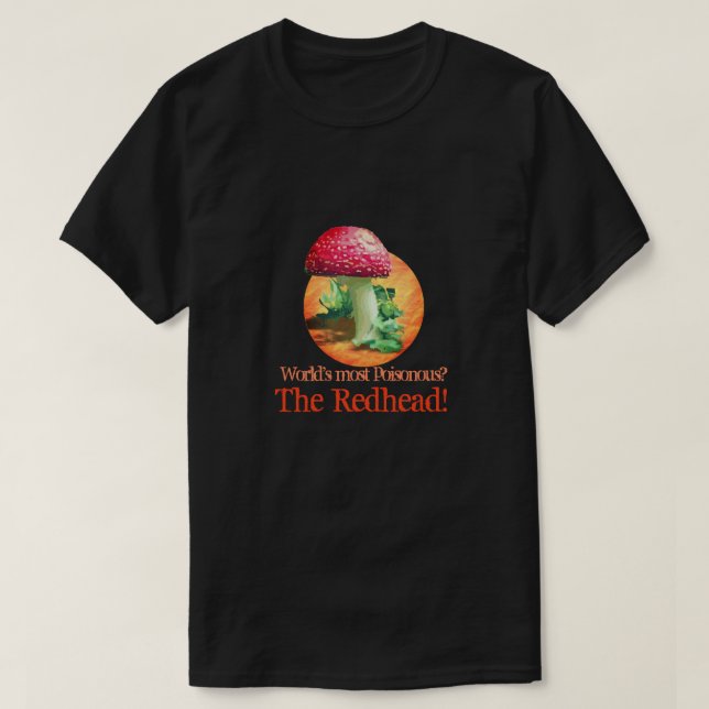 T-shirt à tête rouge le plus toxique (Design devant)