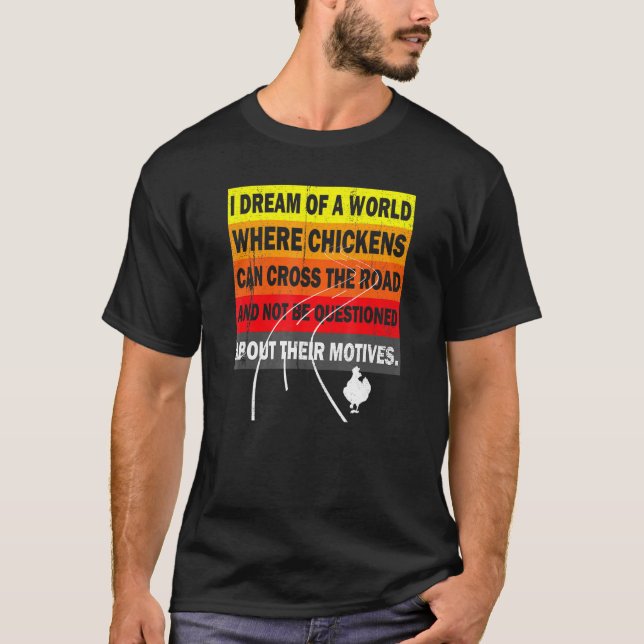 T-shirt à thème de poulet humour lié à l'amant de  (Devant)