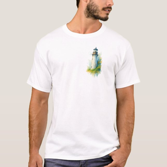 T-shirt à thème marin - Phare (Devant)