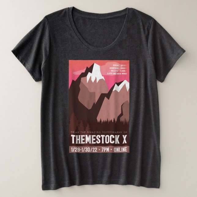 T-shirt à thème X plus taille (Design devant)