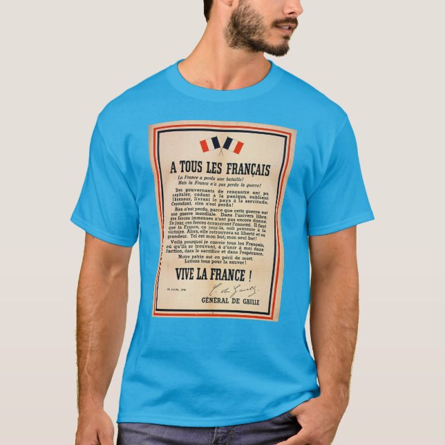 T-shirt «À Tous les Français» (Devant)