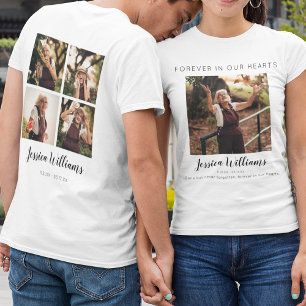 T-shirt À Tout Jamais Dans Nos Cœurs   5 Photos en Collage