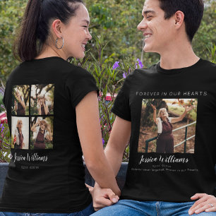 T-shirt À Tout Jamais Dans Nos Cœurs   5 Photos en Collage